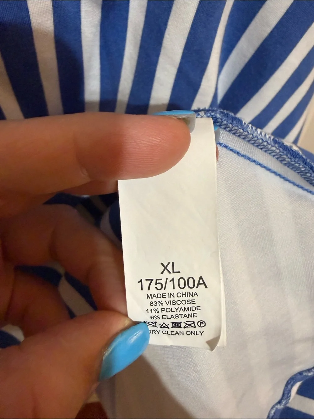 kate spade Blue and White Striped Fit-and-Flare Dress